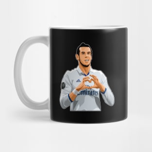 Gareth Bale Love Sign Celebration Mug